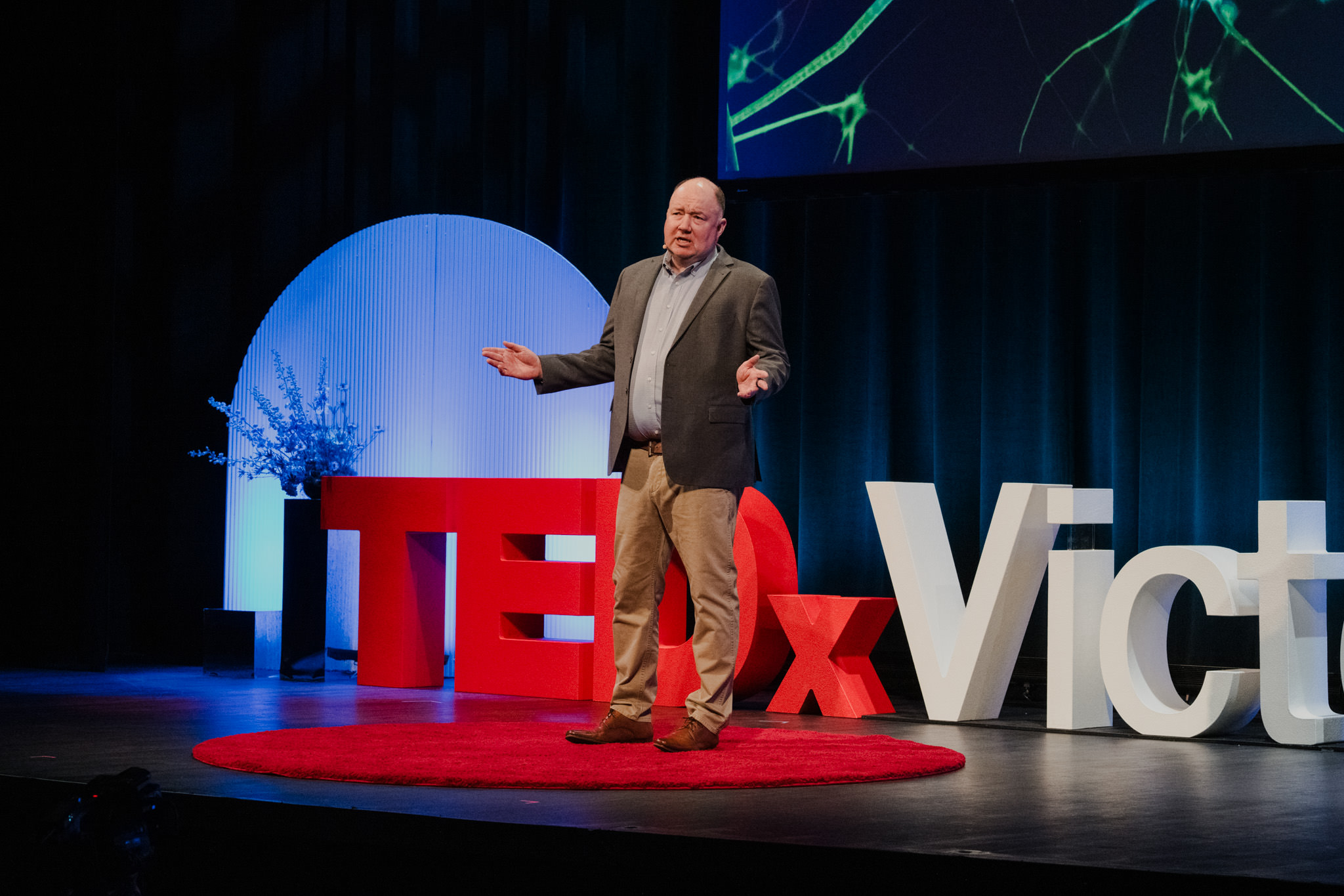 Olav Krigolson on a TED stage